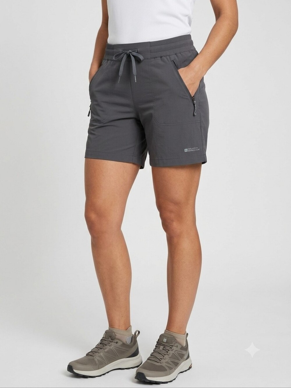 Mountain Warehouse Grey Stretch Hiking Shorts Size US 4 Gorpcore Activewear